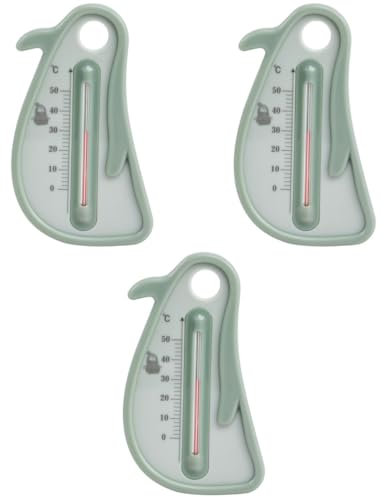 Amosfun 3St Wasserthermometer thermometer kinder für badezimmer Pinguin- Temperaturmessgerät Kerosin Green