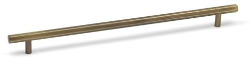 320mm Antique Brass Hexagon Bar Handle Brushed Cabinet Cupboard Door Drawer T-Bar Pull