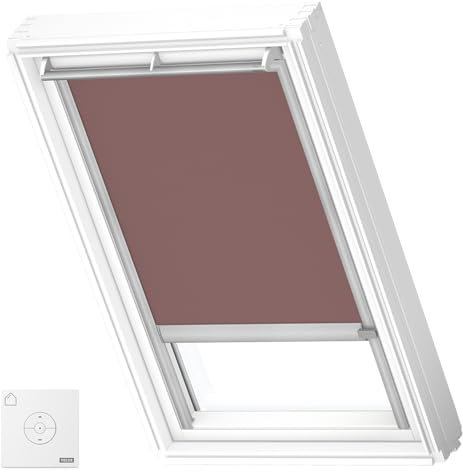 VELUX Original Store Occultant à Énergie Solaire, UK08, Tomette, Cadre Argenté