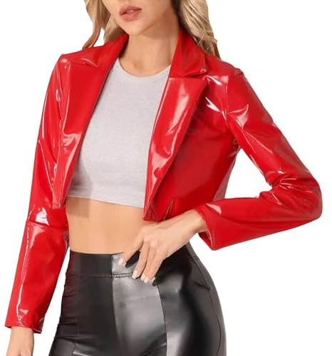 Giacca Ecopelle Donna- Chiodo Pelle Donna- Chiodo Giacca In Ecopelle Borchiata Giacchetta Casual Biker Motociclista Leggera Nera Comoda Bomber Donna Primavera Giubbotto Estivo Donna Outdoor Casual
