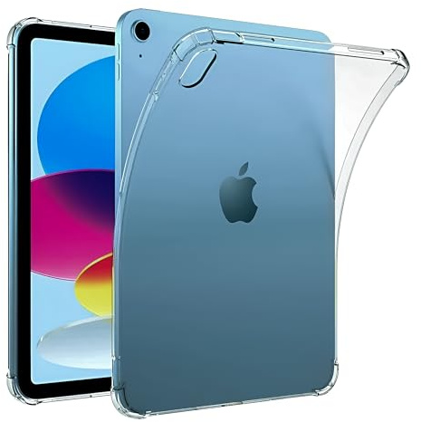 LAMBARDAR Clear Case for iPad (A16) 11th Generation 11 Inch, 10th Generation 10.9 inch (Model: 2025-2022) – Slim & Lightweight TPU Protective Cover, Shockproof Transparent Back, Raised Edge Bumper
