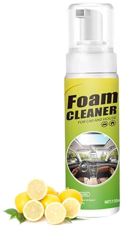 Mwqpgyh Pulitore Schiuma per Auto,120ml Schiuma Lavaggio Auto - Spray Rimuovimacchie per Sedili Vetri Pneumatici Moquette
