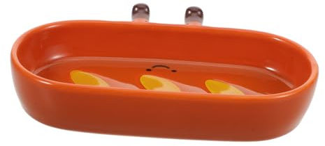 Zerodeko Plato y Ahorro de Espacio de Cerámica Pequeño Forma de Baguette para Mojar Salsa, Diseño Creativo Adecuado para Reuniones Familiares y Aperitivos