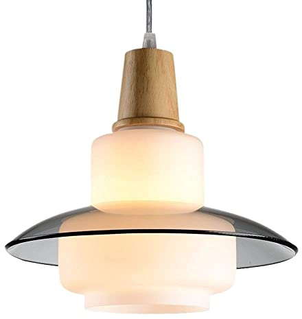 MMRTDJDR Decorazione Luce Tradizionale Sospensione Lumo in Vetro lampadario E27 Edison, lampadari Lampadini la Sala Pranzo per da Fattoria, infissi di Illuminazione a soffitto D