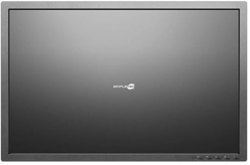 SIMPLETEK - Monitor 24 16:10 1920x1200 IPS - HDMI DP VGA | Hub 4x USB 3.0 | SENZA BASE - Supporto VESA | Cavi Inclusi (Ricondizionato)