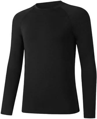 Vankee Boys’ Base Layer Long Sleeve Kids Compression Shirts Breathable Quick Dry Sports Tops Lightweight Soft Undershirt High Stretch Moisture Wicking T Shirts for Outdoors Football basketball Cycling