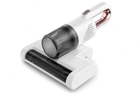 Aspirapolvere Antiacaro per Materassi Portatile, Aspiratore Multifunzione UV per Letto e Divano, Aspirapolvere Senza Fili con Filtro HEPA Lavabile, Rimozione Polvere e Peli, Ricarica USB