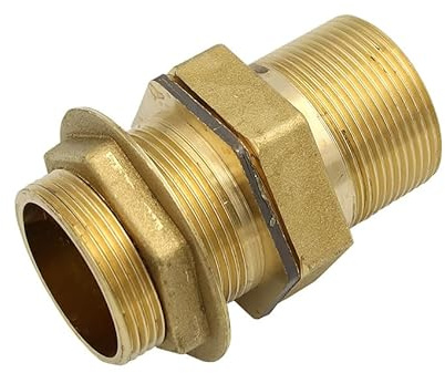 Wanddurchführung DN40 1 1/2 Zoll Messing Durchführung Tankverschraubung Regentonnendurchführung Behälteranschluss Tank Regentonne Behälter