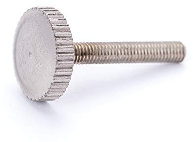 5x Vintage Retro Rändelschraube M3 20mm Messing nickel Zierschraube Rändelkopf Leuchtenzubehör