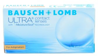 Bausch + Lomb ULTRA for Astigmatism Monatslinsen weich, 6 Stück/BC 8.6 mm/DIA 14.5 mm/CYL -0.75 / ACHSE 100 / -5 Dioptrien