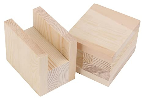 4PCS Bed Furniture Risers Heavy Duty Wood Risers for Sofa Table and Chair (10cmx5cmx4cm)