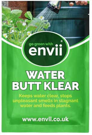 Envii Water Butt Klear – Natural Water Butt Treatment & Cleaner, Cleans & Prevents Green Water & Unpleasant Odours, Keep's Water Healthy & Feeds Plants – 20 Tablets