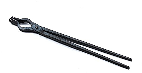 Pinza da Fabbro a Bocca Tonda da 470 mm per Fabbricazione di Coltelli da Incudine - Tenaglia per Ingegnere e Forge