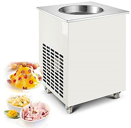 Generic Máquina para hacer helados y helados comerciales, con ruedas, 1050 W, 15 l/h