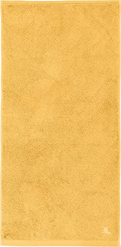 Erwin Müller Handtuch Serie Heidenheim, 100% Baumwolle -gelb Größe 50x100 cm - schnell trocknend und extra saugstark, praktisch durch beidseitige Schlaufen