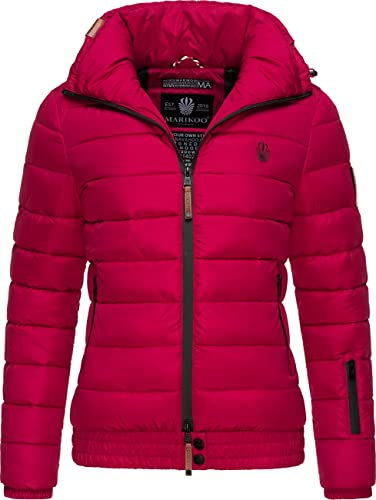MARIKOO Chaqueta acolchada para mujer Poison XS-XL, fucsia, S