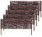 KADAX Willow Fence Panels, Natural Wicker Palisades for Garden Fencing and Lawn Edging, Decorative Hurdles for Flowerbeds (60 x 30 cm, Set of 5)