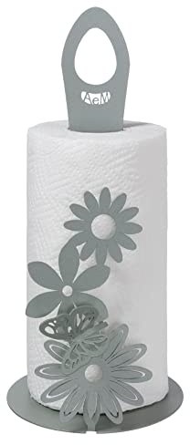 Arti & Mestieri Porta Rotoli Margherite dal design 100% Made in Italy ispirato alla natura, in Ferro, 15 x 33H cm (Giada)