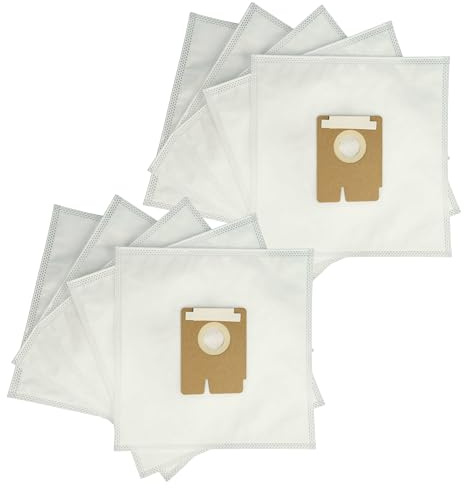 vhbw 10x Sacs compatible avec Hoover TW 1500-1999 Sprint | TFV2018 011, TFV2020 013, TFV2125 011 aspirateur - 27,7cm x 27cm blanc
