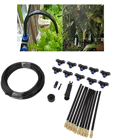 GLOGLOW Garten BewässerungsSystem, Biegbarer und Verstellbarer Bewässerungssprühdüsen Automatische Bewässerungssystem Balkon Tropfbewässerung für Topfpflanzen Balkon Flower Bed Terrasse