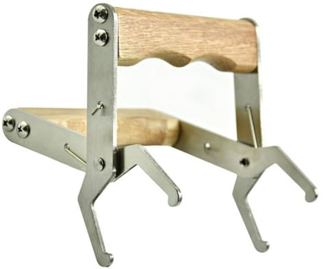 OFFSCH Bienenzucht Honigernte Werkzeug Handbuch rahmen Holzgriff Imkerei Werkzeuge Haltegriff Hölzern Rahmenheber Für Bienenstöcke