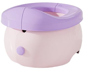 Balakaka Toilettensitz Kinder für das Töpfchentraining, Kinder Reise Töpfchen Tragbare Faltbare Toilette, Tragbare Kindertoilette für Kinder 12-36 Monate,Rosa