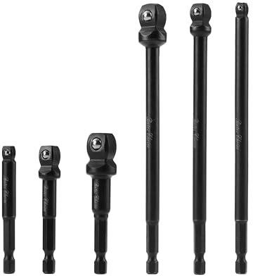 Bates- Impact Socket Adapter Set, 3 PCS, 1/4, 3/8 and 1/2, with Holder, Socket Adapter Set, Impact Socket Adapter, Socket Adapter Set, Socket Adapter for Drill, assorted size socket adapter