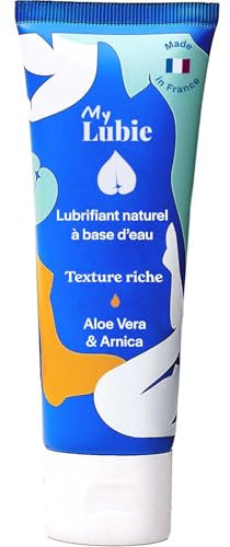 MY LUBIE - Lubrifiant Naturel à Base d'Eau Riche avec Aloe Vera & Arnica | 75 ml | Lubrifiant Vegan - Confort Durable - Emballage Éco-Responsable - Fabriqué en France