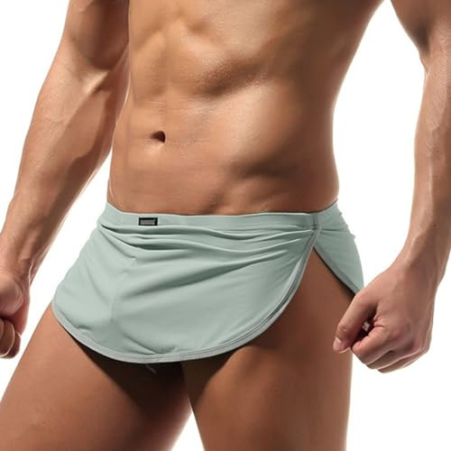 Générique Slip Sexy Homme - Imprimé Cœur Boxer Original Drôle en Résille Saint-Valentin Taille Basse - Caleçon Anti-Transpiration Fantaisie Ouverte Coquine Hot