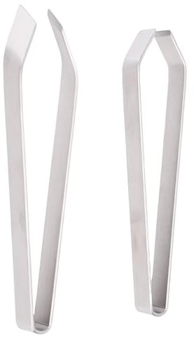 2Pcs Fish Bone Tweezers, Ergonomic Stainless Steel Fishbone Tweezers Descaler Cleaner Scraper Tool for Cooking Grilling and BBQ