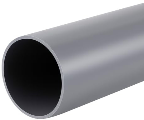 Tubo PVC Rígido 1 Metro – Desagüe, Fontanería y Evacuación de Aguas – Alta Resistencia, Impermeable y Fácil Instalación – Tramos Disponibles Ø75, Ø110, Ø125, Ø160 y Ø200 mm (Ø75 mm)