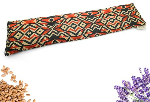 Bouillotte Micro-onde (55x12 cm) - Coussin Chauffant | Parfum Lavande - Soulagement Naturel des Tensions Cervicales, Lombaires et Menstruelles - Utilisation à Chaud ou à Froid