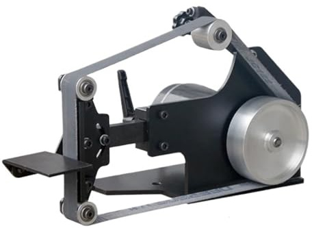 Mini Desktop Grinder Electric Belt Sander Woodworking DIY Polishing Grinding Machine Cutter Edges Sharpener(A)
