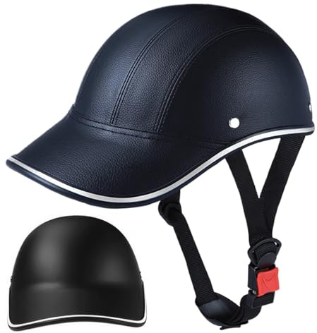 Bemonew Cykelhjälm cykelhjälm, säkerhetscykel med justerbar rem, solsäker skoter, skidåkning, baseball, skridskohjälmar för vuxna, män, kvinnor svart