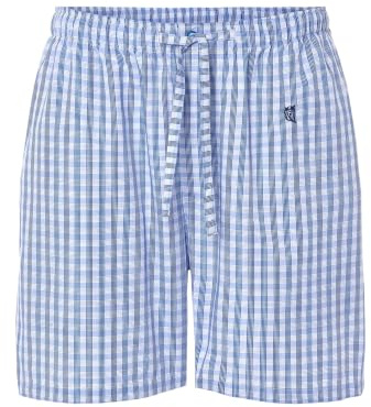 El Búho Nocturno Pantalon Pijama Hombre Corto Verano Tela Algodón Bolsillos Bragueta Abierta Botones o Pantalón Pijama Shorts Hombre Punto Parte Abajo Pijamas Caballero