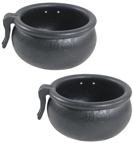 Snorvixre 2 cuencos de goma para pollos para alimentar y beber aves de corral con diseño colgante para entrenamiento de aves de caza para uso diario