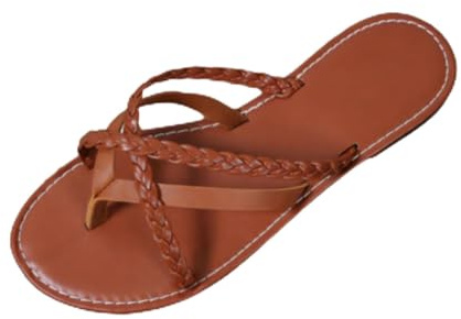 Pantofole da donna con cinturini incrociati, infradito estive leggere e comode, pantofole da spiaggia per le vacanze estive, infradito casual per interni ed esterni, Marrone, 0 UK