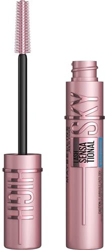 Maybelline Lash Sensational Sky High Waterproof Mascara Makeup, Volumizing, Lengthening, Defining, Curling, Multiplying, Buildable Formula, Brownish Black, 1 Count