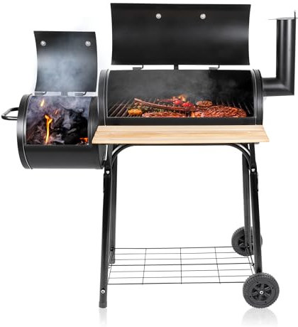 BBQ Collection 2-in-1 Smoker BBQ - Holzkohlegrill - Gartenküche Barbecue - Grill- und Räuchergrills - 104 x 58 x 114 cm