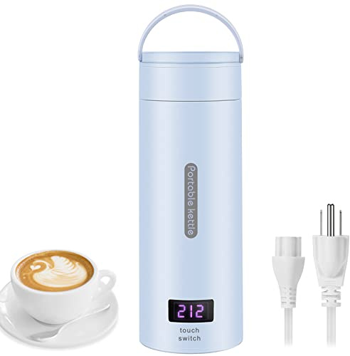 GearRoot Travel Electric Kettle, 380ml Small Portable Electric Tea Kettle Water Boiler, Fast Boil and Auto Shut Off Hot Water Kettle, 4 Temperature Mode …