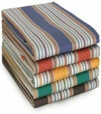 Corredocasa Tenda da Sole a Righe Strette con Anelli per Esterno da Balcone in Tessuto Resistente che Protegge dai Raggi Solari (Verde, 140L x 300A cm (1 Pannello))