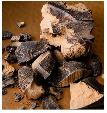 Ceremonial Cacao from Congo, 100% organic, keto, gluten-free, and vegan option: hot chocolate blend. Experience of black cocoa, sugar-free aphrodisiac chocolate. (1000g)