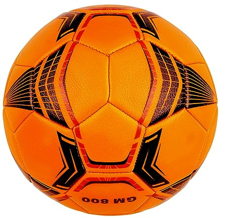 Linkidea Ballon de Futsal d'entraînement Taille 4, Ballon de Football intérieur à Faible Rebond (Orange)