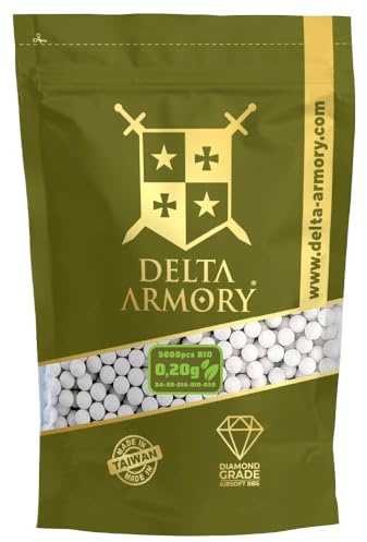 0,20g Bio Airsoft BBS Diamond Edition Kaliber 6mm – Weiß 5.000 Stück | Delta Armory