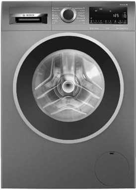 Bosch - Lavadora Libre Instalación, 9 kg, 1400 RPM, Serie 4, Motor EcoSilence, Iron Assist, Pausa+Carga, Acero, WGG244ZRES