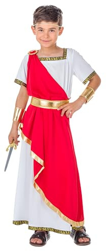 Boland - Costume da romano per bambini, costume in maschera per feste a tema, Halloween o carnevale, imperatore romano Giulio