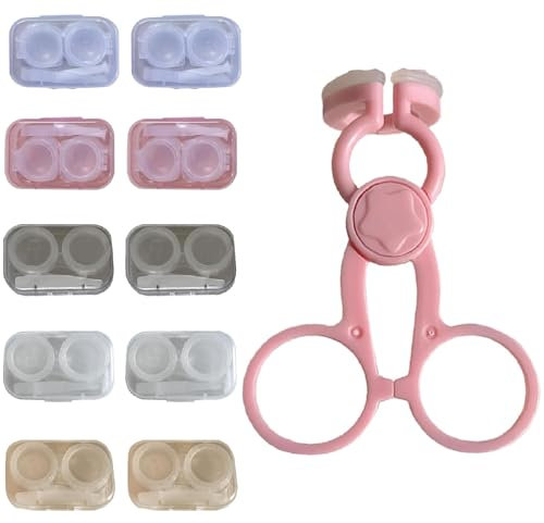 ARROMI Contact Lenses Applicator,Contact Lens Cases,Contact Lens Remover Tool,Contact Lens Applicator Tool,Contact Lens,Portable Co-Ntact Lenses Wearing Comfortable Applicator Tool