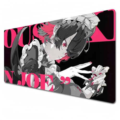 Zenless Zone Zero mouse pad|Black and white mouse pad for gaming|XL mouse pad 800x300|Waterproof - Non-slip|Ellen Joe (XL)