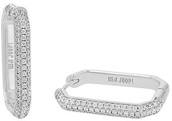 JOOP! Ohrringe aus 925 Sterling Silber für Damen, Ohrschmuck, Silber 925 rhodiniert, teilw. mit Schmuckstein, Kommt in Schmuck Geschenk Box