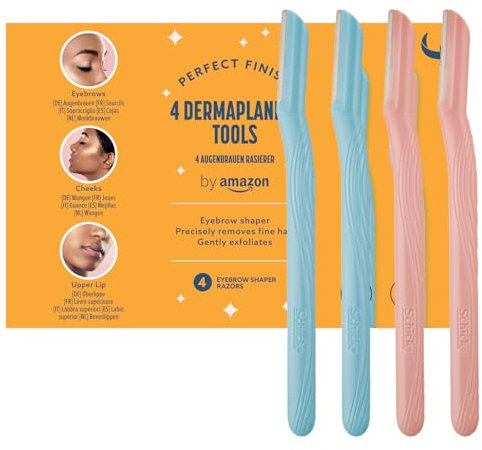 By Amazon Dermaplane Augenbrauenrasierer Shaper (4 Stück)